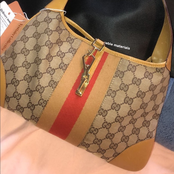 Rare vintage gucci monogram jackie hand bag - Picture 15 of 15